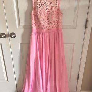 Pink Formal Floor Length Dress